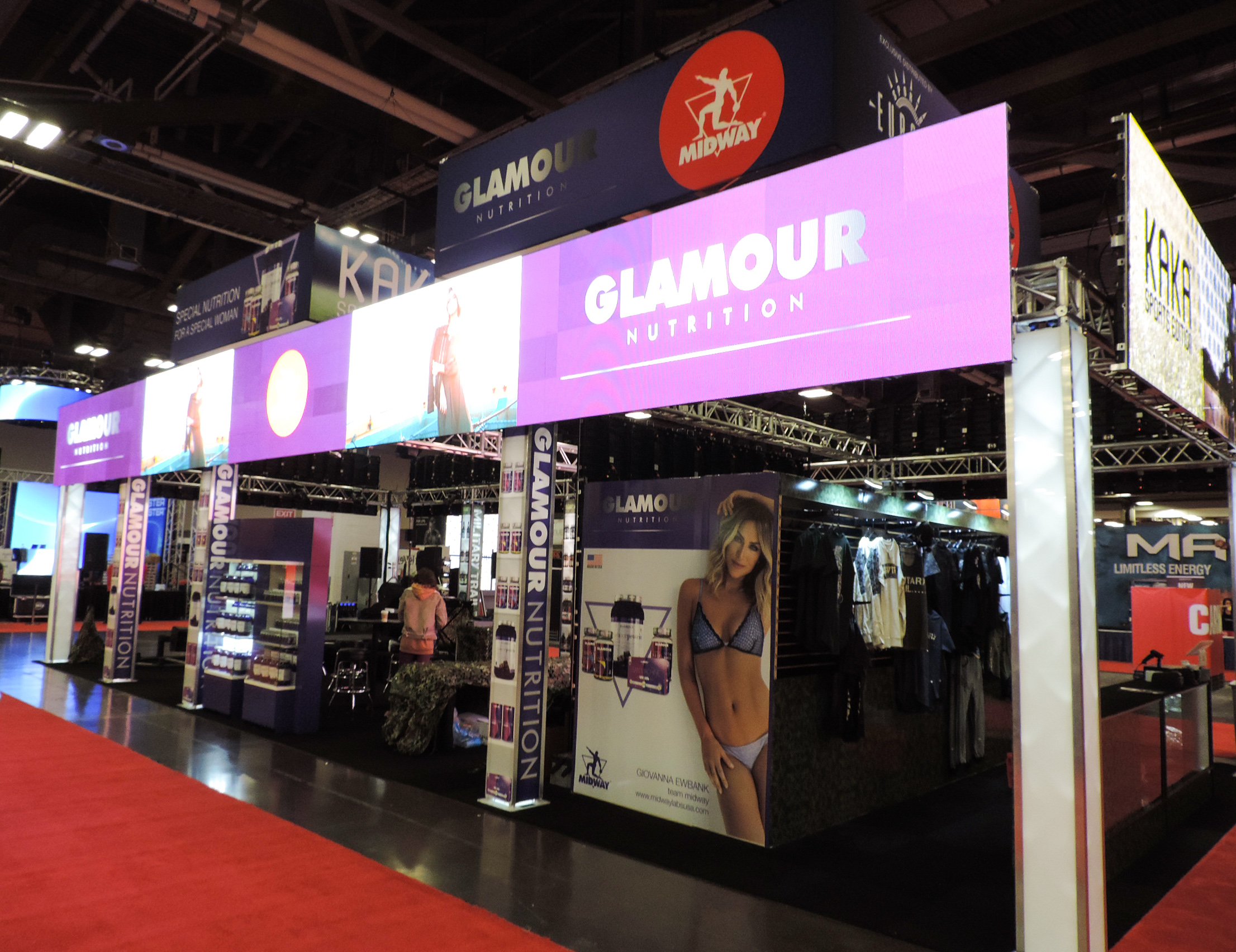 Glamour Nutrition Booth.
