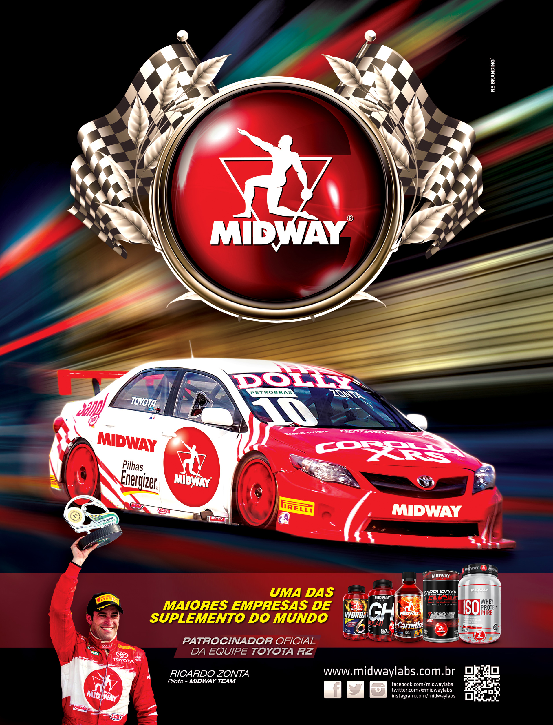 Midway Labs USA Stock Car Sponsor